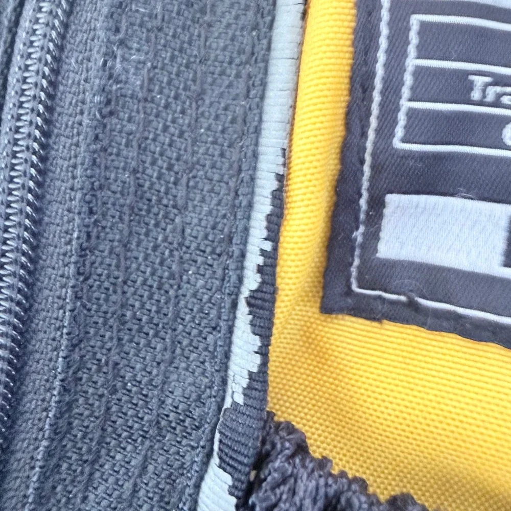 90s Eddie Bauer EBTEK EB1920 Crossbody Bag Blk Yellow Outdoor Gear Messenger Bag